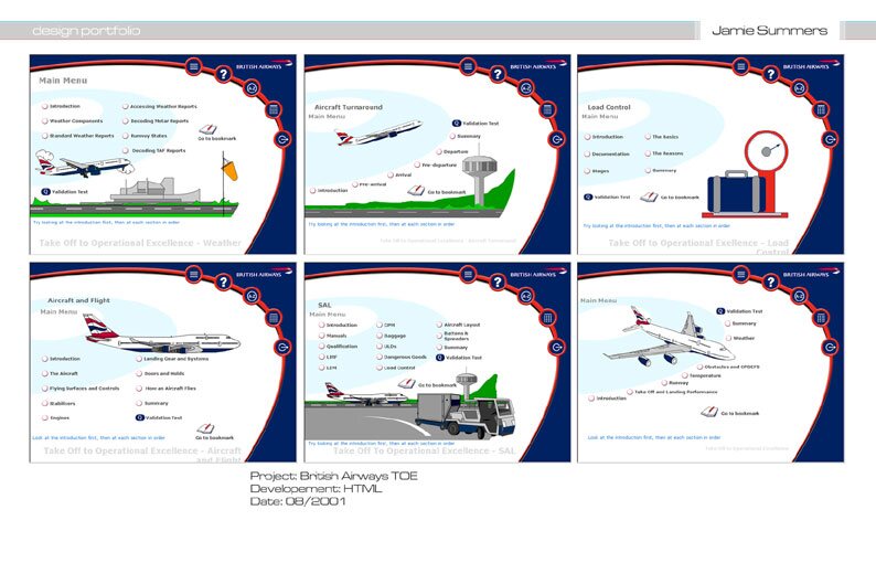 British Airways Take Off to Operational Excellence interface designs